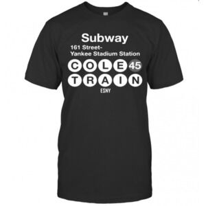 Subway 161 Street Yankee Stadium Station Cole 45 Train Etsy T-Shirt